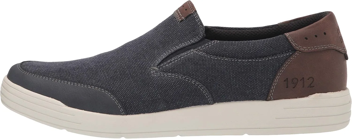 Nunn Bush Men's Kore City Walk Canvas Moc Toe Slip-on Sneaker