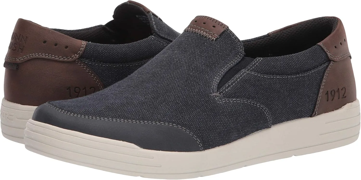Nunn Bush Men's Kore City Walk Canvas Moc Toe Slip-on Sneaker