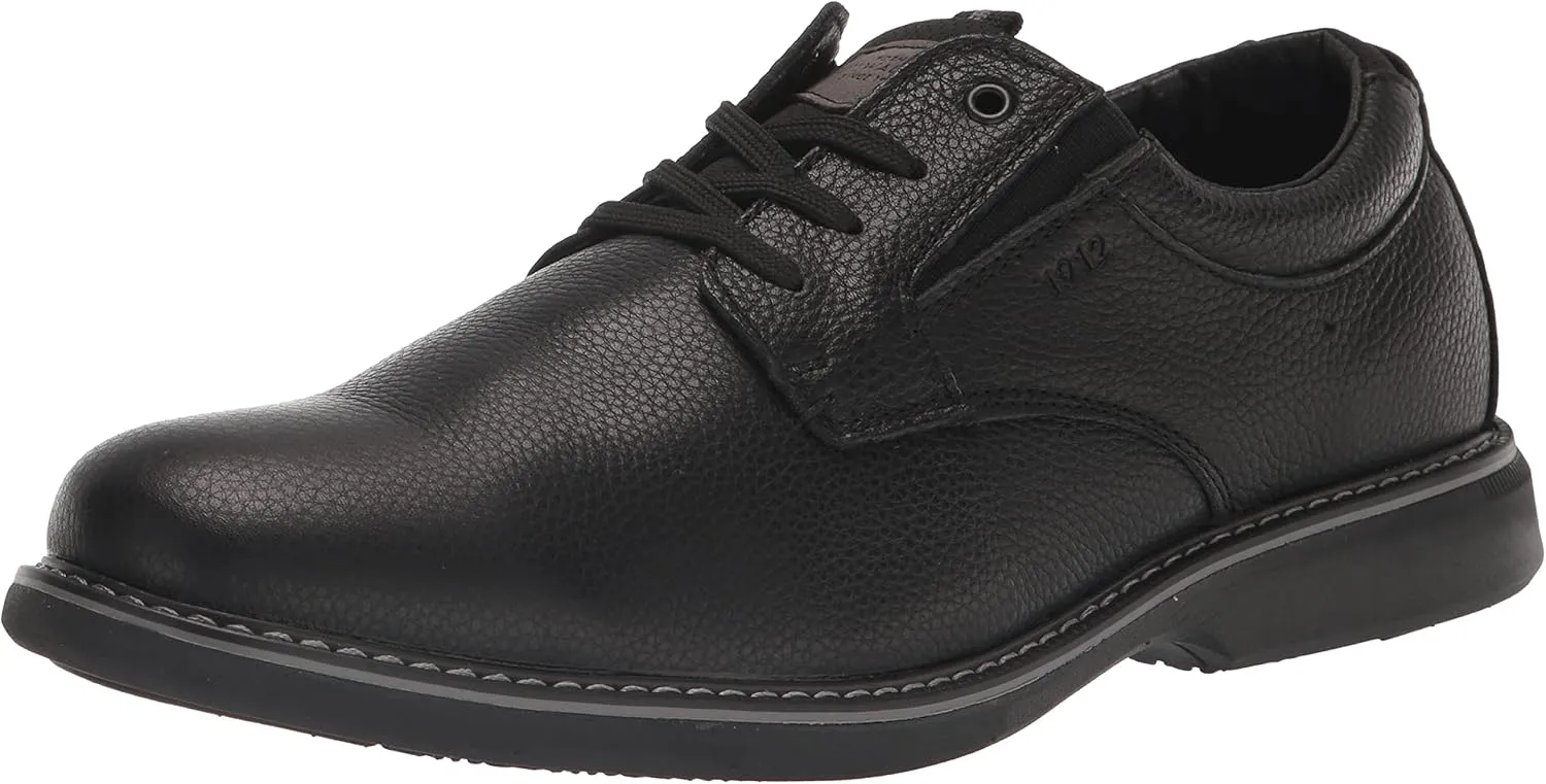 Nunn Bush Men's Otto Plain Toe Oxford Leather Lace Up with Lightweight Sole