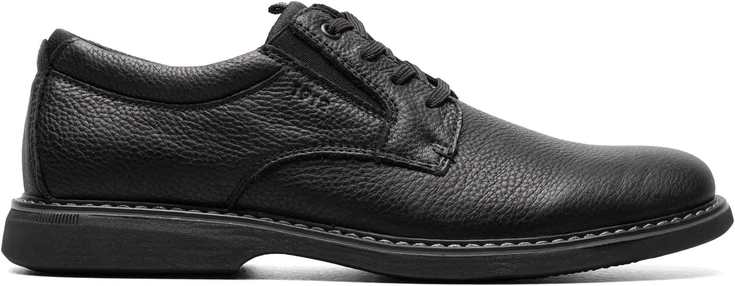 Nunn Bush Men's Otto Plain Toe Oxford Leather Lace Up with Lightweight Sole