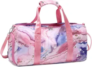 Octsky Sports Gym Bag Teens Dance Bag Gymnastics Bag Women Weekender Bag with Shoe Compartment and Wet Pocket
