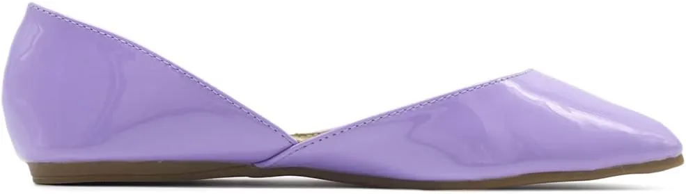 Ollio Women's Shoes Patent Slip On Comfort Light Pointed Toe Ballet Flats F110