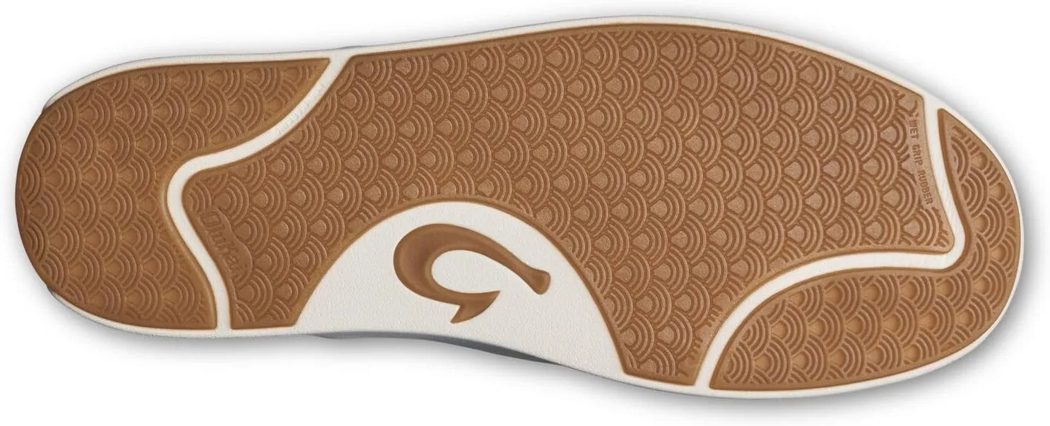OLUKAI Lae'ahi Lauhala Men's Woven Leather Shoes, Versatile Everyday Leather Sneakers, Easy Slip On Design, All-Day Wear & Comfort
