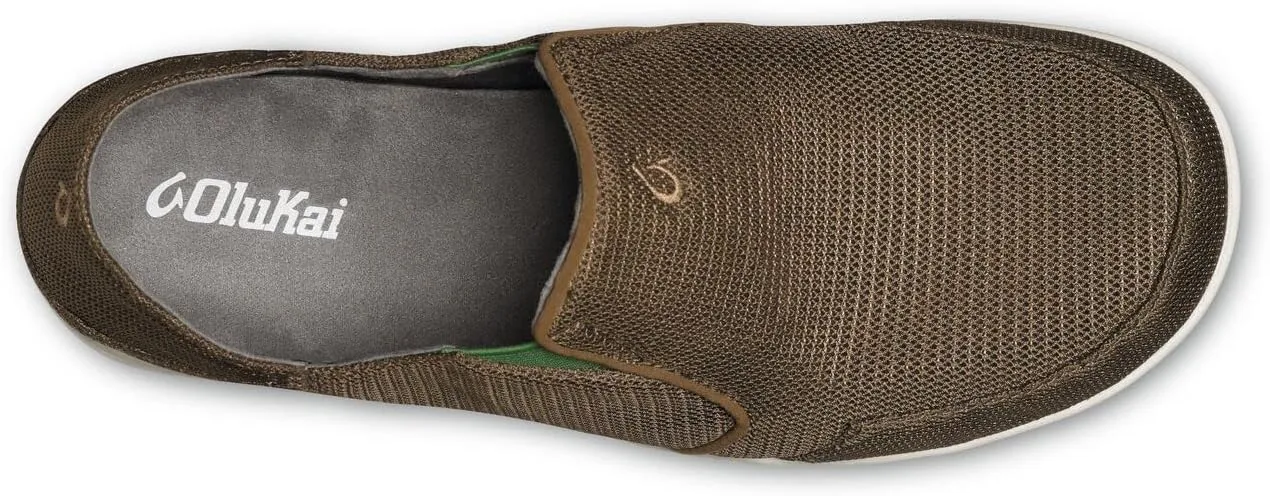 OLUKAI Nohea Mesh Men's Slip On Sneakers, Lightweight & Breathable Shoes for Everyday Wear, All-Weather & Enhanced Traction