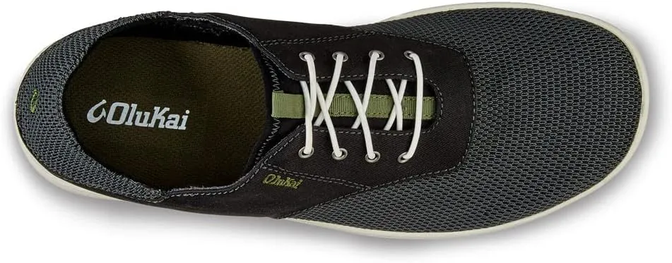 OLUKAI Nohea Moku Men's No Tie Boat Shoes, Breathable & Quick Dry Mesh, Effortless Design & Barefoot Wearability, All-Day Comfort & Support