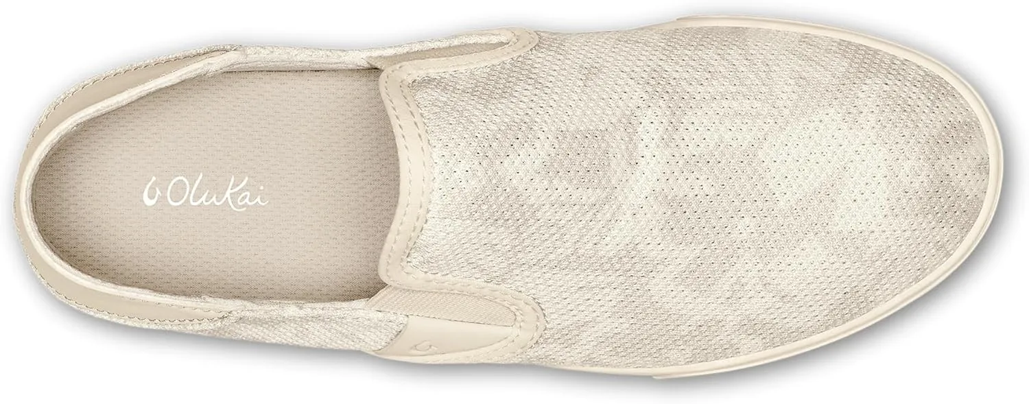 OLUKAI Pehuea Women's Slip On Sneakers, Casual Everyday Shoes with Easy On & Off Design, Breathable Mesh & Drop-in Heel, All-Day Comfort & Support