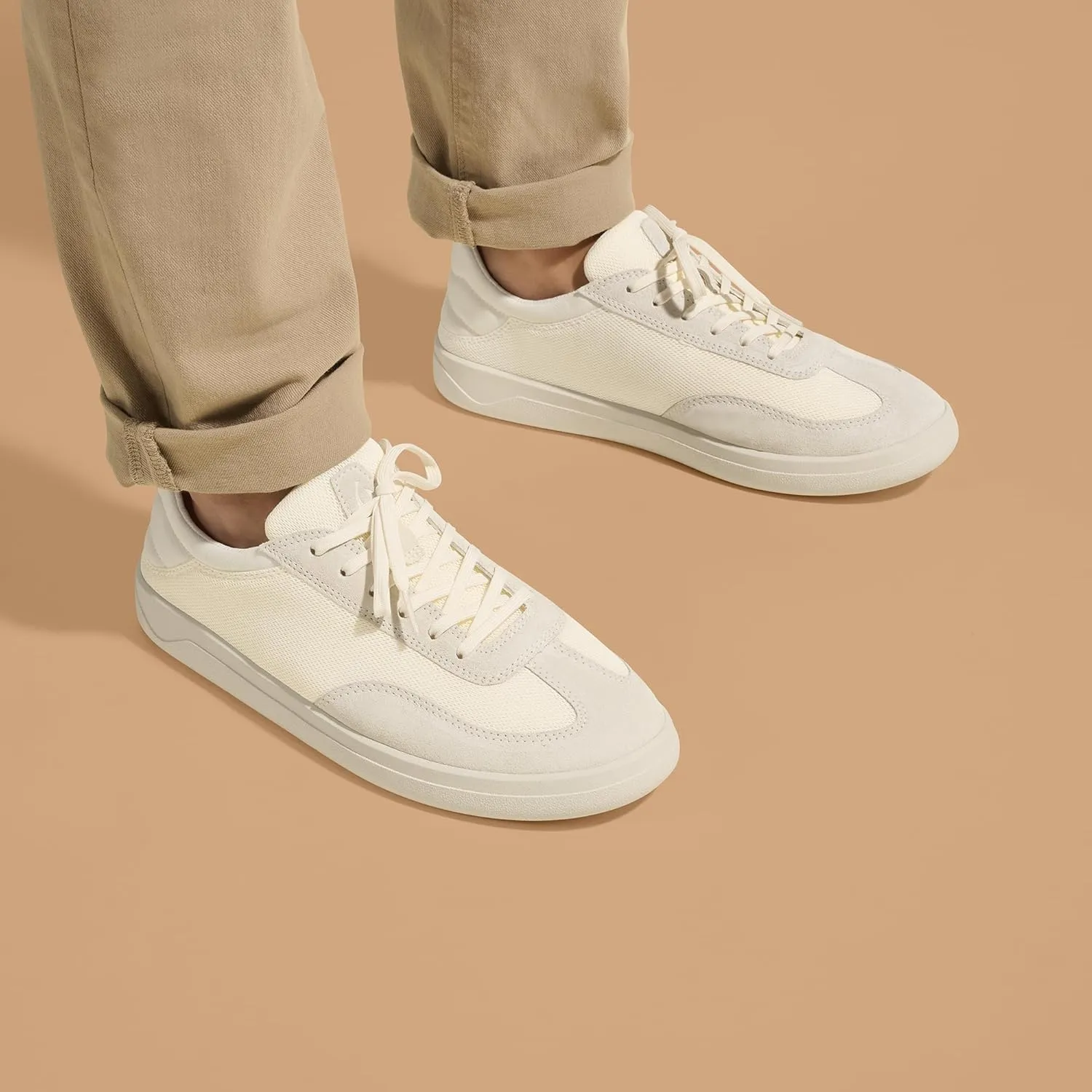 OLUKAI Punini Men's Everyday Sneaker, Classic Lace-Up Design & Countoured Footbed, Comfort Fit & Wet Grip Rubber Soles, Durable & Supportive