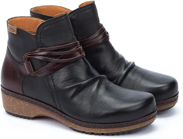 PIKOLINOS Flat Ankle Boots Leather Granada for Woman