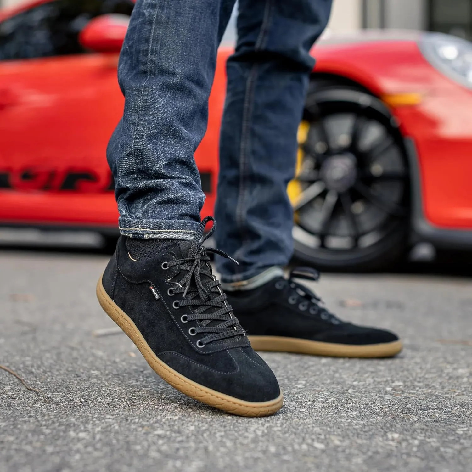 Piloti Driving Shoes for Men, Shift Italian Suede Performance Everyday Driving Sneakers for Men