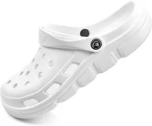 PIMIO Garden Clogs for Women and Men,Slip On Work Shoes with Arch Support,Womens Mens Quick-Dry Water Shoes Casual Sandals,Comfortable Slippers