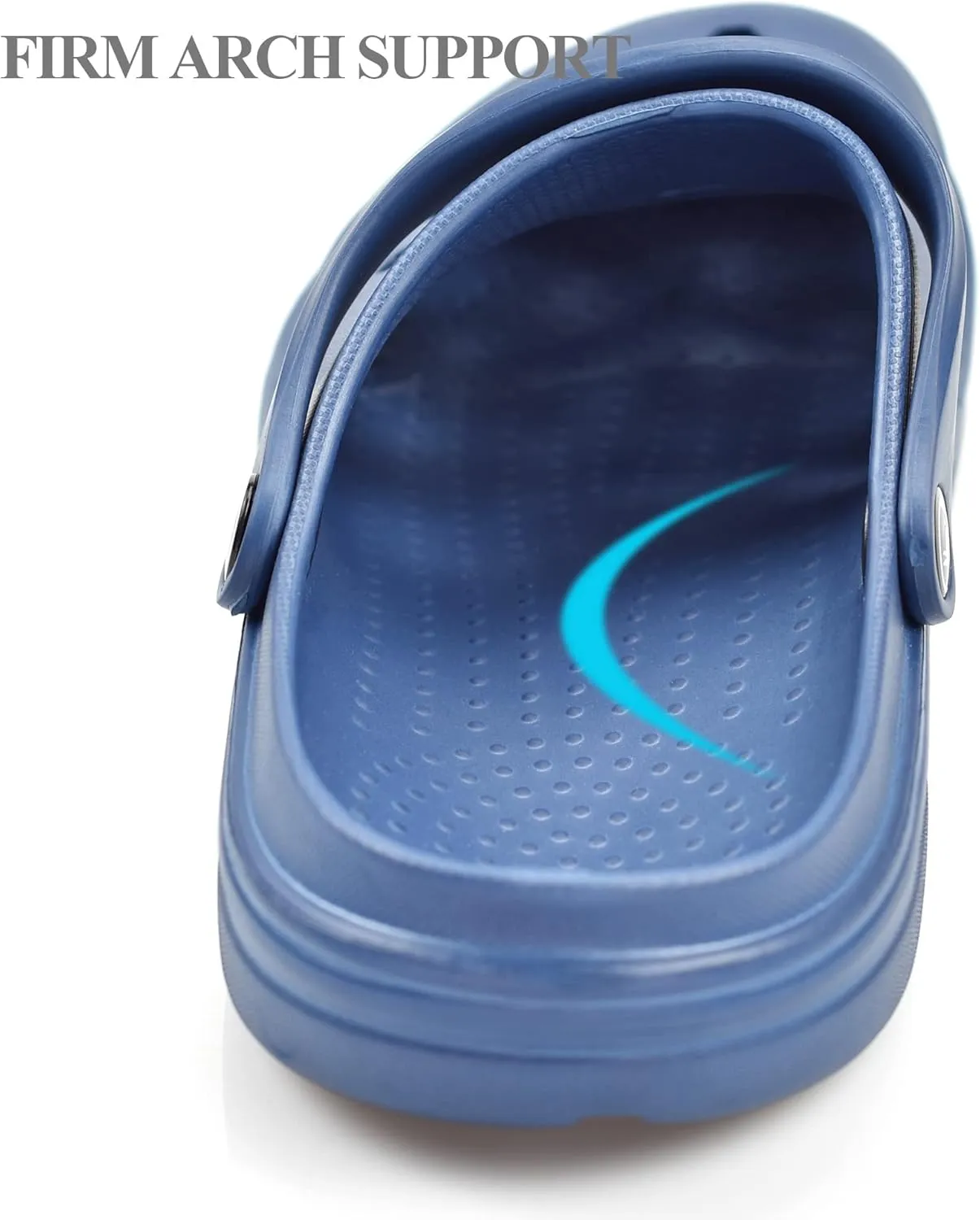 PIMIO Garden Clogs for Women and Men,Slip On Work Shoes with Arch Support,Womens Mens Quick-Dry Water Shoes Casual Sandals,Comfortable Slippers