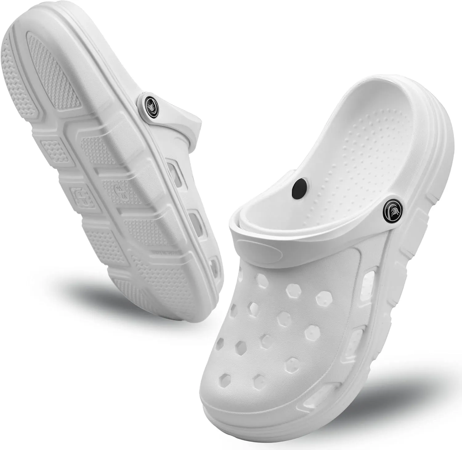 PIMIO Garden Clogs for Women and Men,Slip On Work Shoes with Arch Support,Womens Mens Quick-Dry Water Shoes Casual Sandals,Comfortable Slippers