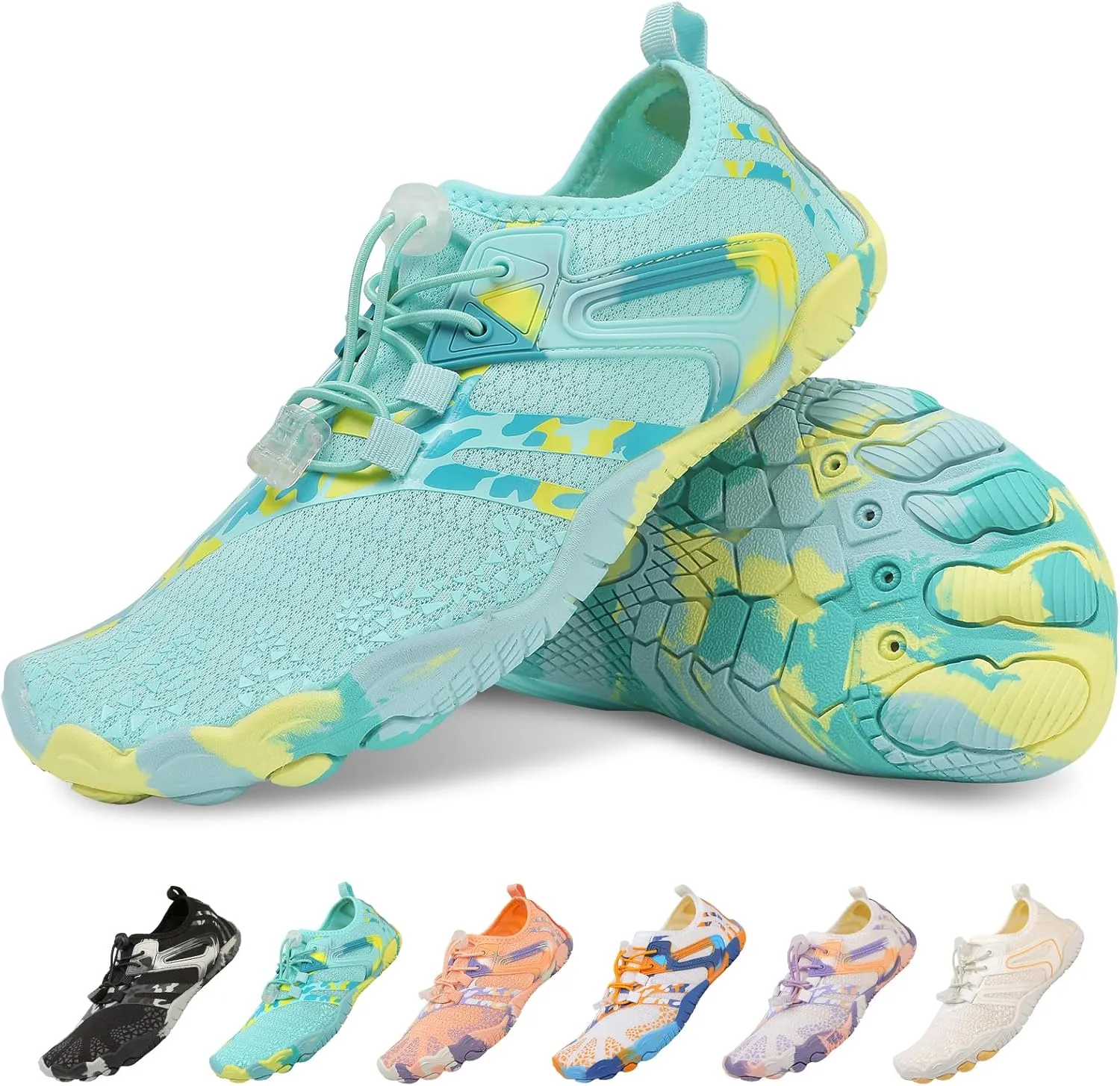 Quick Dry Water Shoes - Barefoot Swim Shoes for Women & Men, Non-Slip Aqua Shoes for Beach, River, Pool & Hiking