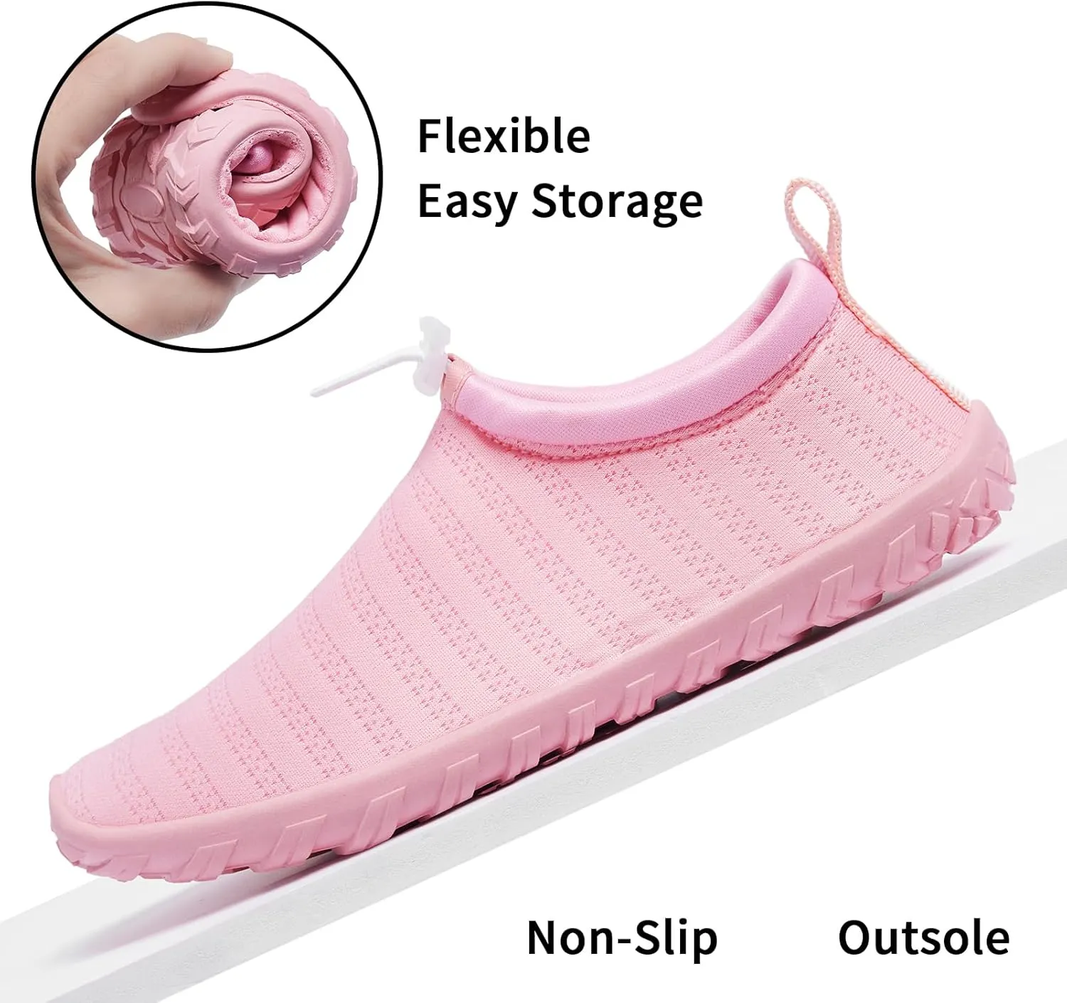 Racqua Boy's Girl's Kids Water Shoes Swim Shoes Quick Dry Lightweight Breathable for Beach Pool Swim (Little/Big Kid)