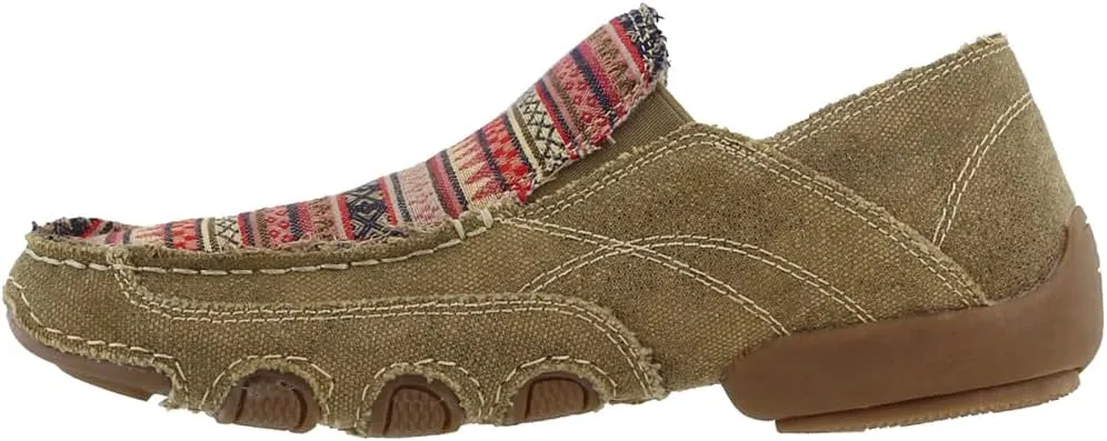 ROPER Womens Daisy Southwest Slip On Flats Casual - Beige