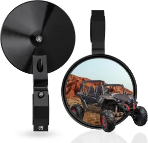 RZR Mirror UTV Side Mirrors Compatible with Polaris RZR XP 1000 900 Ranger Yamaha YXZ 1000R Can am Maverick Mule Pioneer Teryx Arctic Cat Wildcat 1000Side Rearview Mirror Universal 1.75"-2"