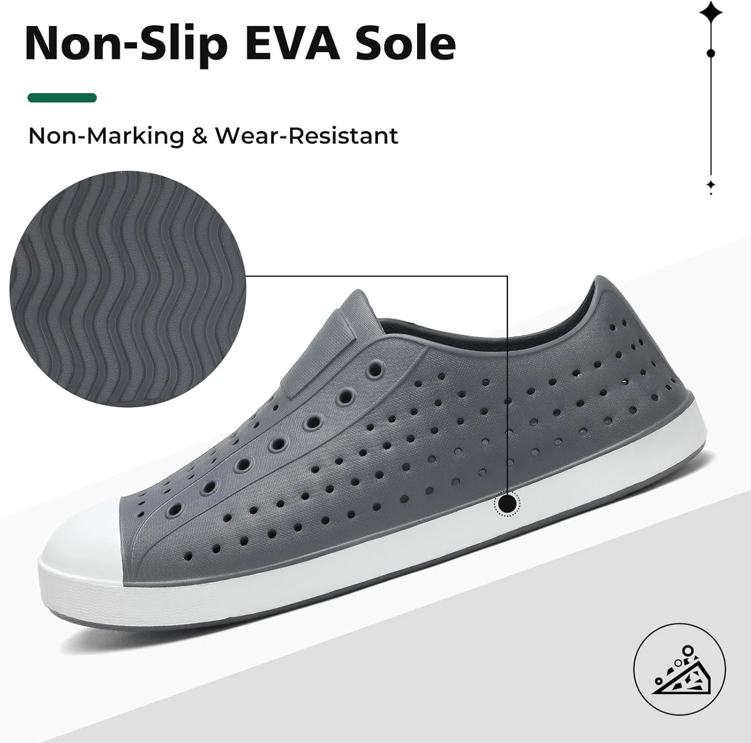 SAGUARO Mens Garden Shoes for Women Breathable Slip-On Gardening Clogs Quick Dry Non-Slip Water Shoe Outdoor Beach Sandals Aero XVII