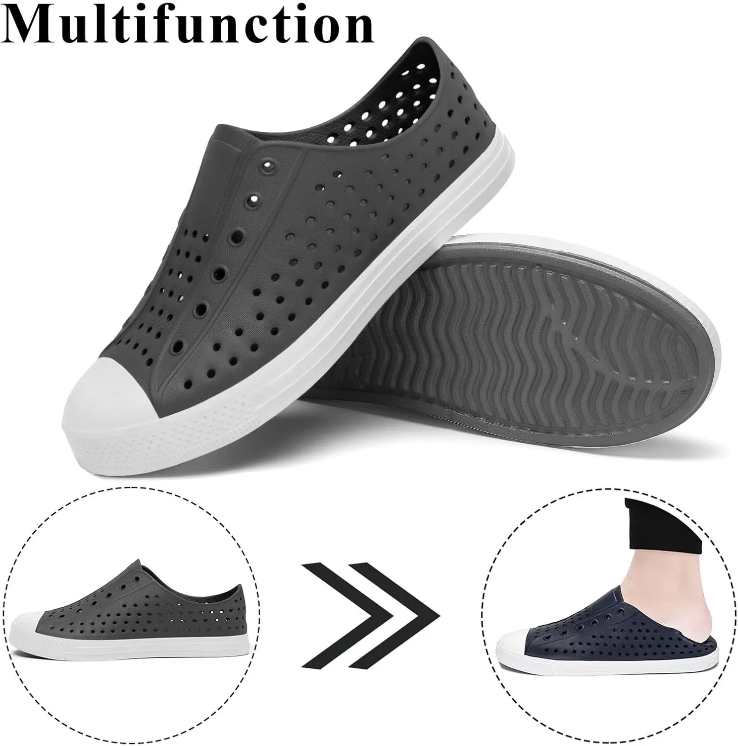 SAGUARO Mens Garden Shoes for Women Breathable Slip-On Gardening Clogs Quick Dry Non-Slip Water Shoe Outdoor Beach Sandals Aero XVII