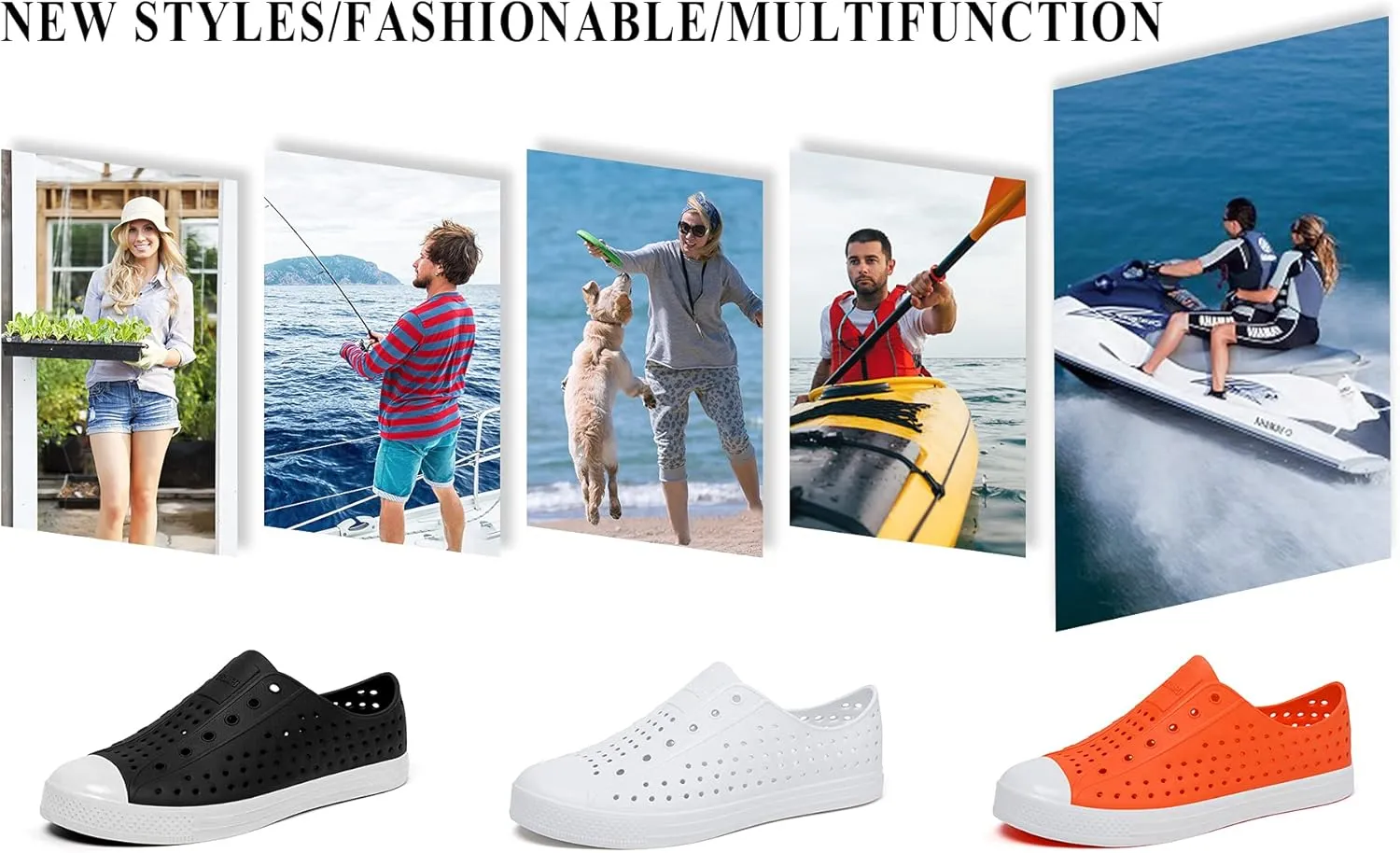 SAGUARO Mens Garden Shoes for Women Breathable Slip-On Gardening Clogs Quick Dry Non-Slip Water Shoe Outdoor Beach Sandals Aero XVII