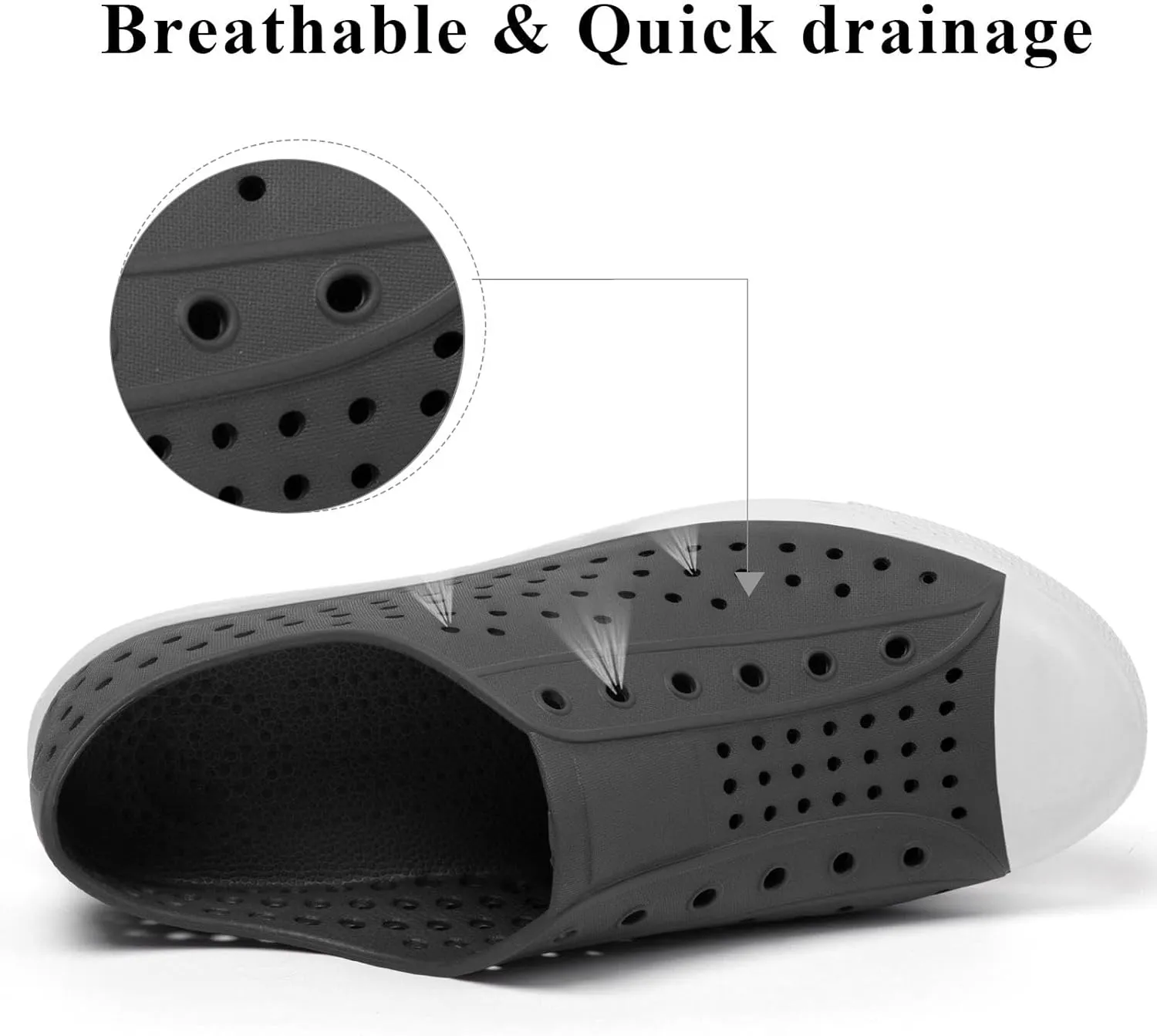SAGUARO Mens Garden Shoes for Women Breathable Slip-On Gardening Clogs Quick Dry Non-Slip Water Shoe Outdoor Beach Sandals Aero XVII