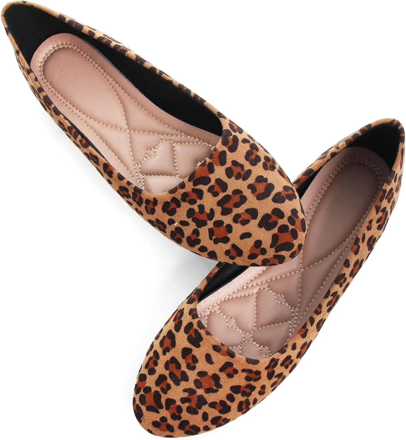 SAILING LU Pointy Toe Shoes Women Ballet Flats Comfort Solid Flat Shoes for Women Work Slip On Moccasins
