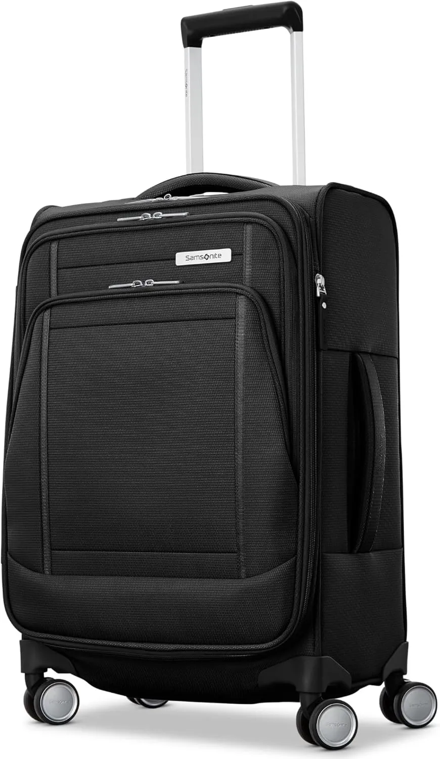 Samsonite UpLIFT 20" Lightweight Softside Carry-On Luggage with Spinner Wheels - Expandable - Airline-Approved, Polyester Soft Suitcase for Ultra Light Travel - Black