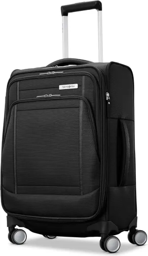 Samsonite UpLIFT 20" Lightweight Softside Carry-On Luggage with Spinner Wheels - Expandable - Airline-Approved, Polyester Soft Suitcase for Ultra Light Travel - Black