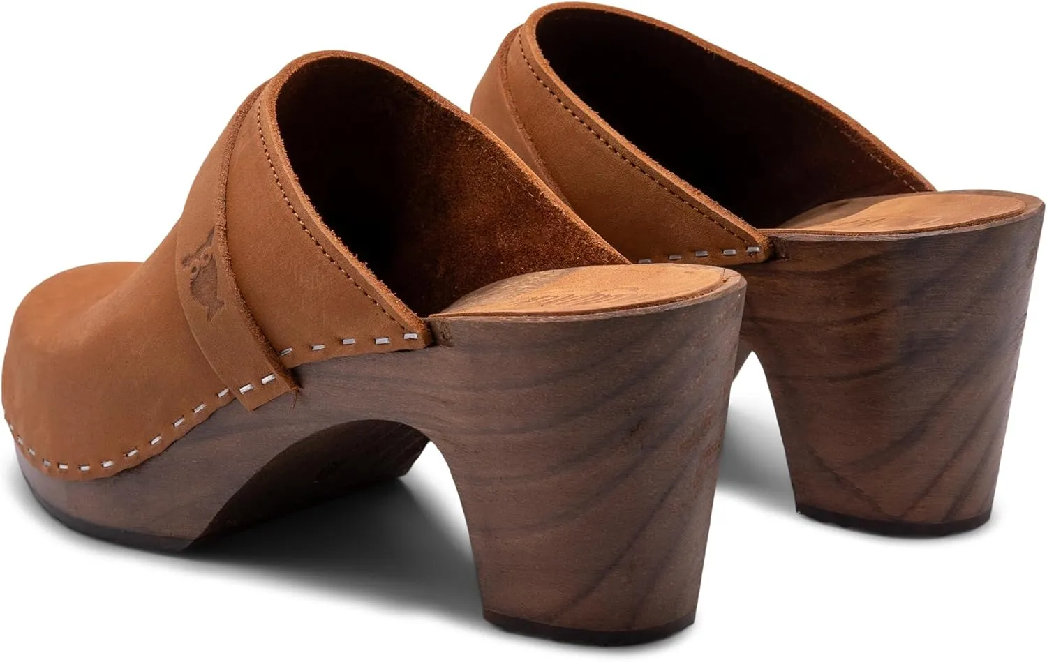 Sandgrens Handmade Swedish Wood Clogs for Women, High Rise Mule | Maya