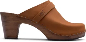 Sandgrens Handmade Swedish Wood Clogs for Women, High Rise Mule | Maya