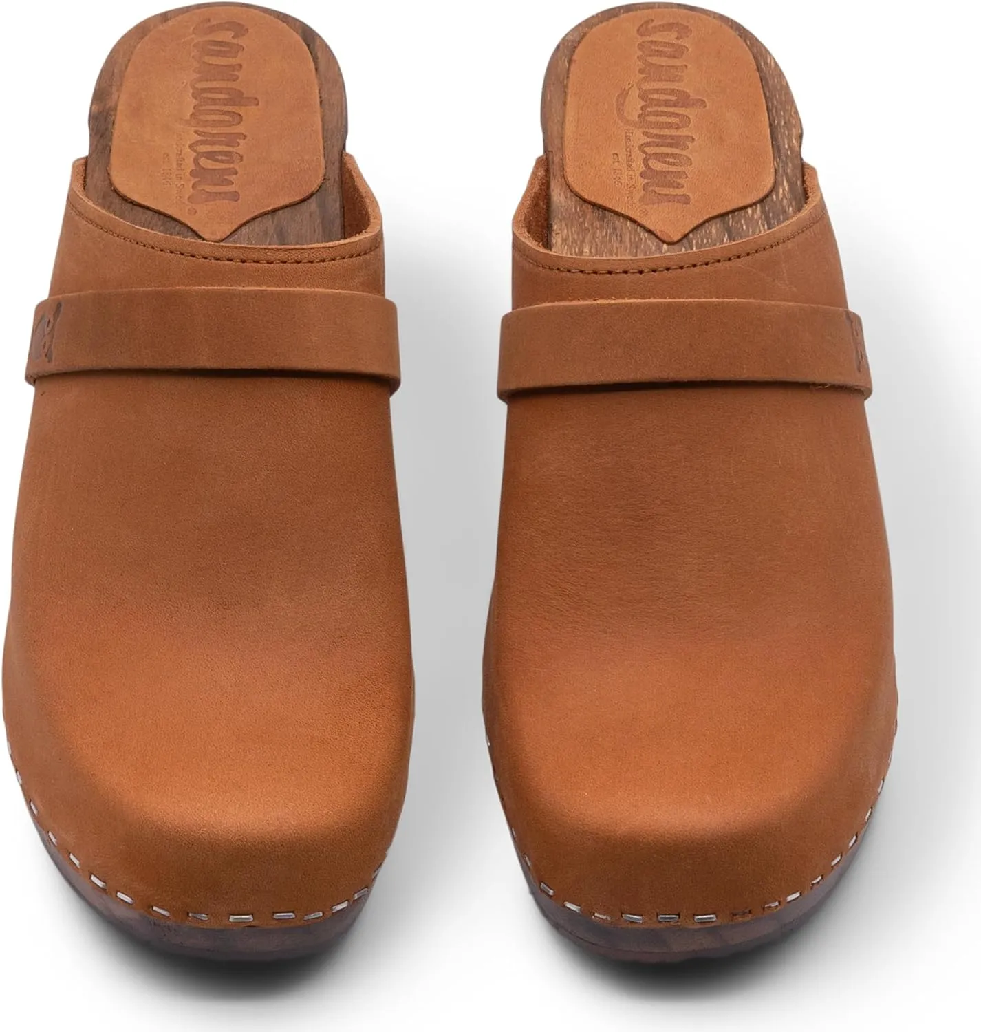 Sandgrens Handmade Swedish Wood Clogs for Women, High Rise Mule | Maya