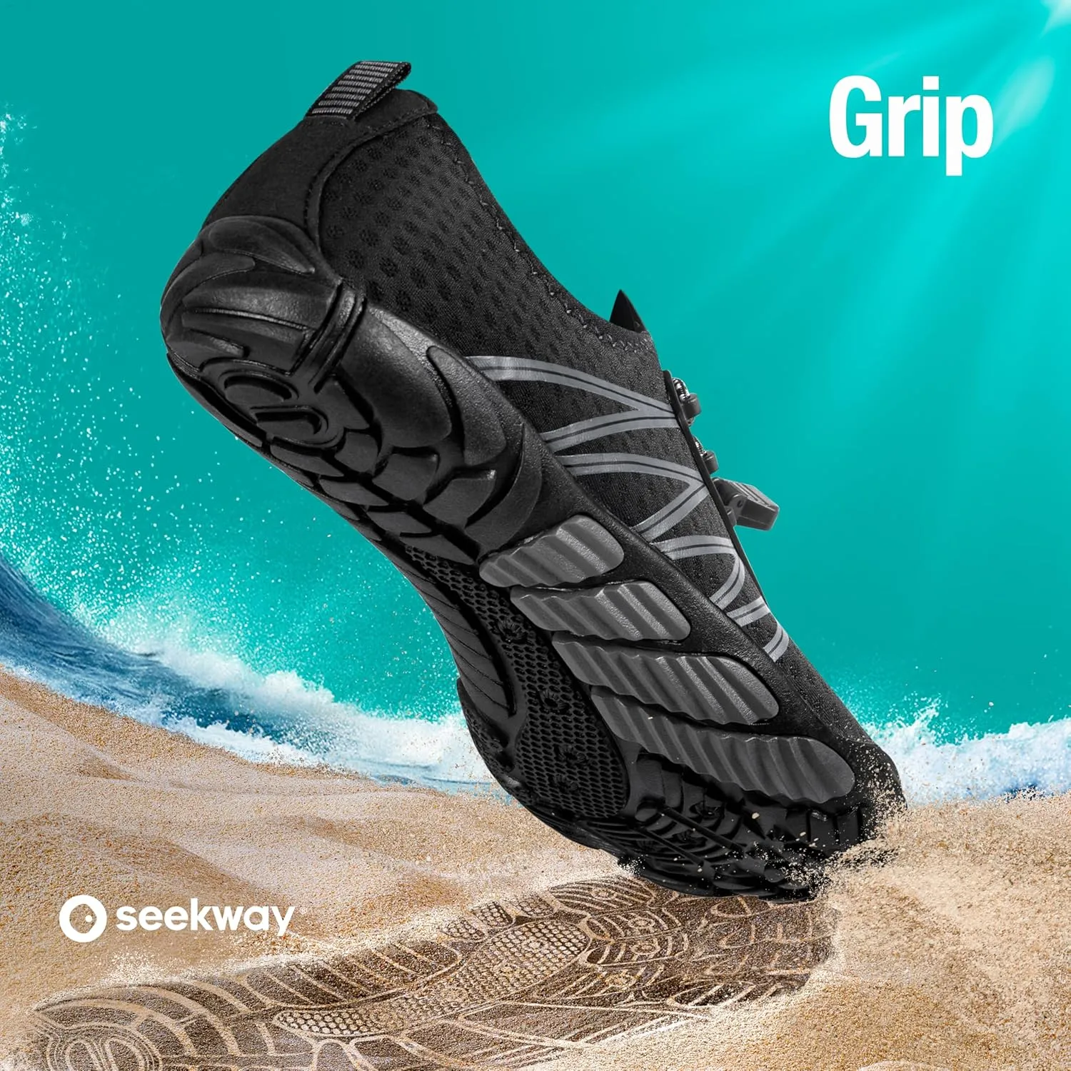 SEEKWAY Water Shoes Men Women Adult Quick-Dry Aqua Sock Barefoot for Beach Swim River Pool Lake Hiking Kayaking Surfing