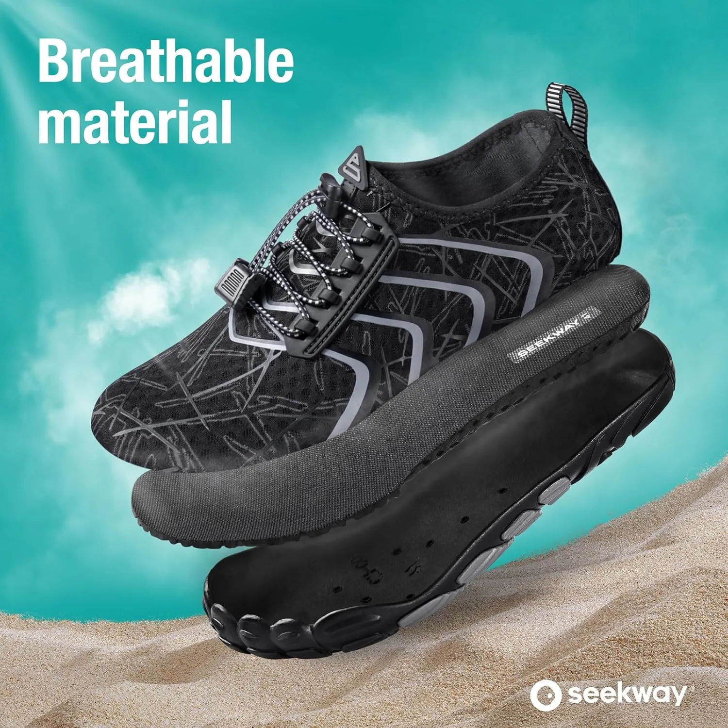 SEEKWAY Water Shoes Men Women Adult Quick-Dry Aqua Sock Barefoot for Beach Swim River Pool Lake Hiking Kayaking Surfing