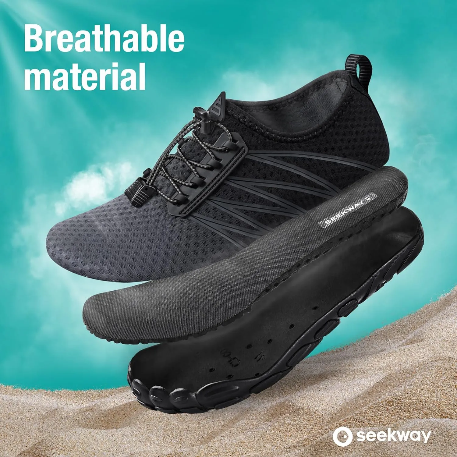 SEEKWAY Water Shoes Men Women Adult Quick-Dry Aqua Sock Barefoot for Beach Swim River Pool Lake Hiking Kayaking Surfing