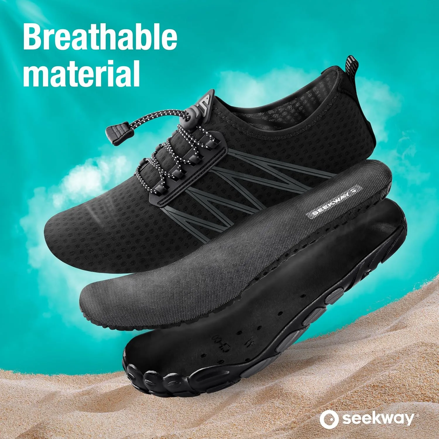 SEEKWAY Water Shoes Men Women Adult Quick-Dry Aqua Sock Barefoot for Beach Swim River Pool Lake Hiking Kayaking Surfing