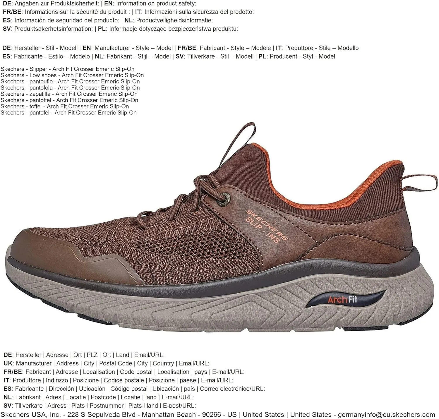 Skechers Men's Arch Fit Crosser-Emeric Sneaker
