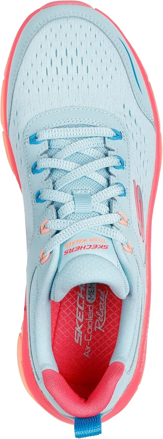Skechers Women's D'lux Walker 2.0 Neon Sites Sneaker