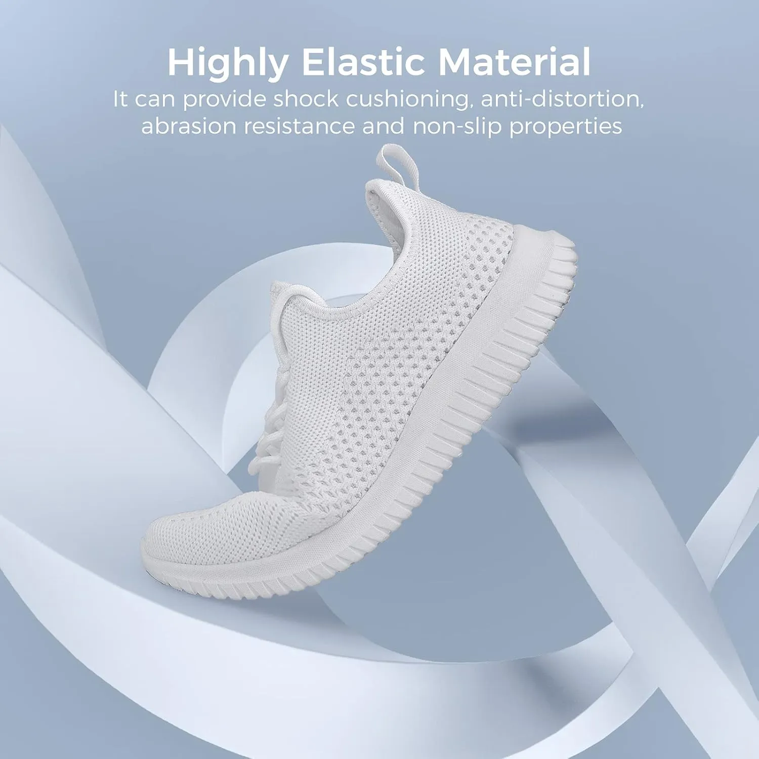 Slip On Sneakers for Women-Fashion Sneakers Walking Shoes Non Slip Lightweight Breathable Mesh Running Shoes Comfortable