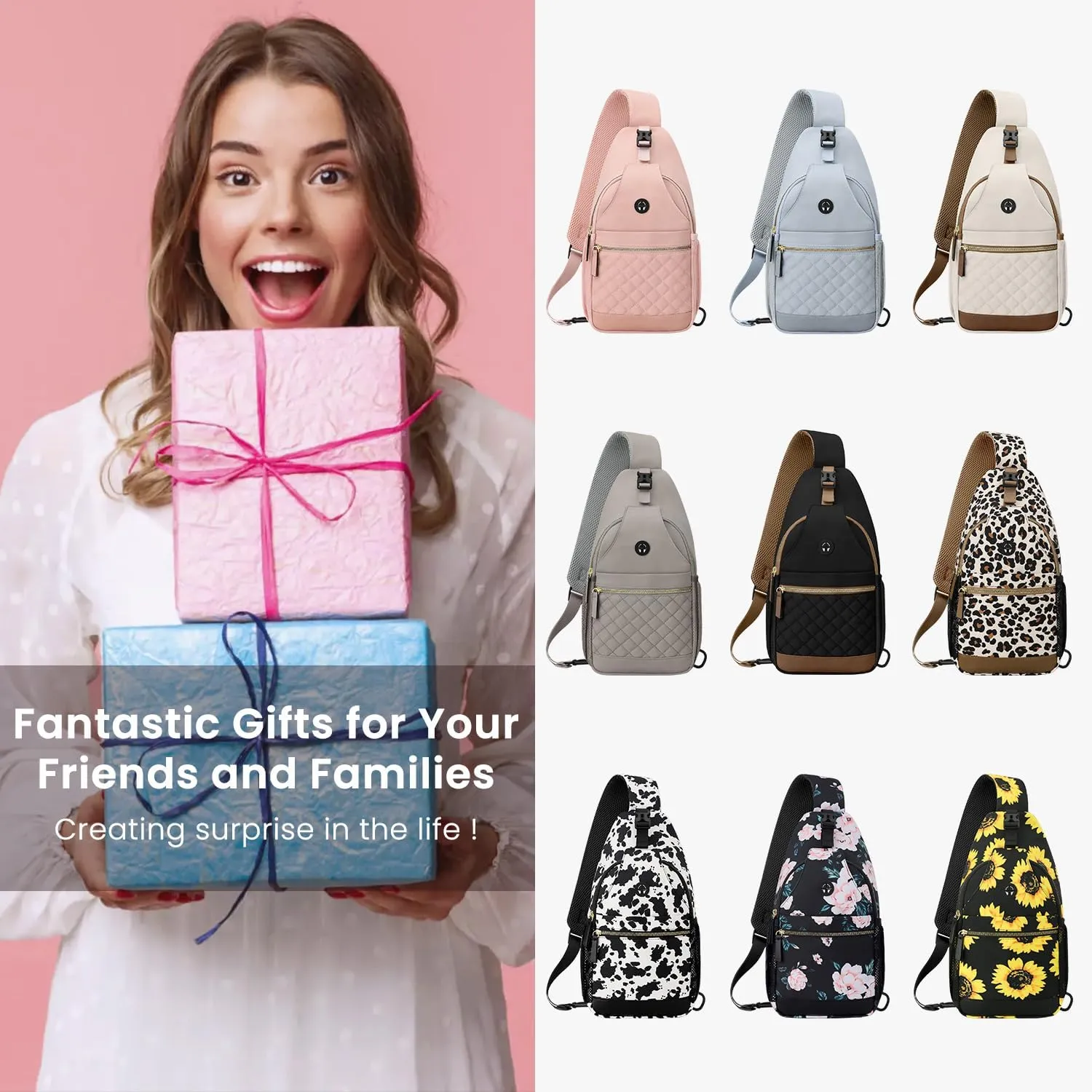 Small Crossbody Purses Bags for Women Men Travel, Chest Sling Bag Women Casual Cross Body Bag for Woman Sling Backpack