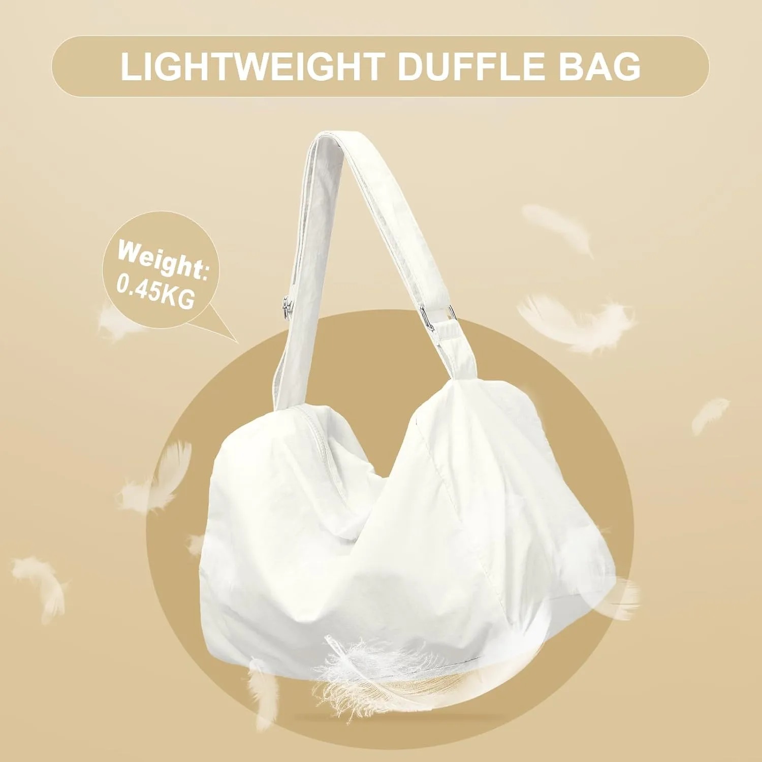 Small Gym Bag for Women Lightweight Carry on Gym Tote Bag, Workout Sport Duffle Bag with Shoe Compartment,Crossbody Shoulder Travel Bag for Swim, Yoge, Dance