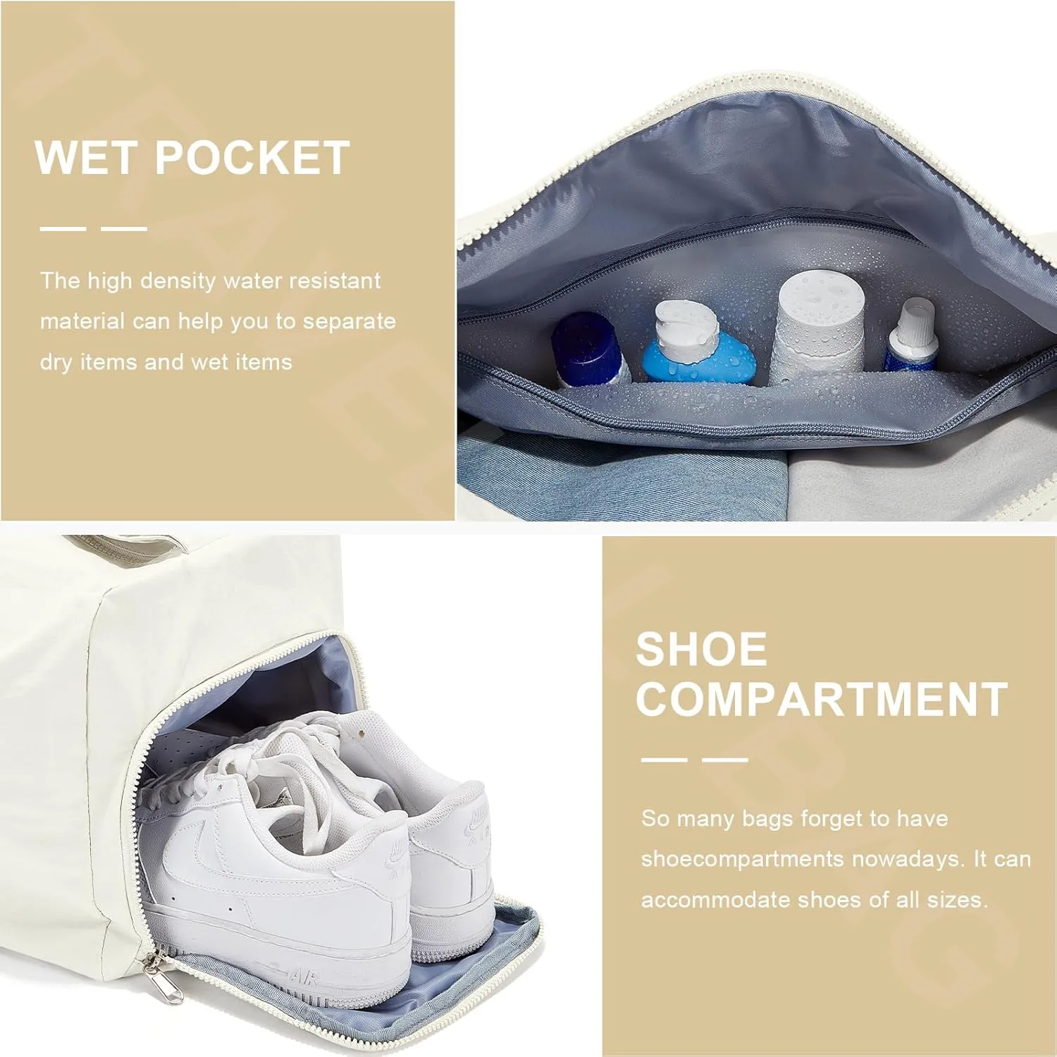 Small Gym Bag for Women Lightweight Carry on Gym Tote Bag, Workout Sport Duffle Bag with Shoe Compartment,Crossbody Shoulder Travel Bag for Swim, Yoge, Dance