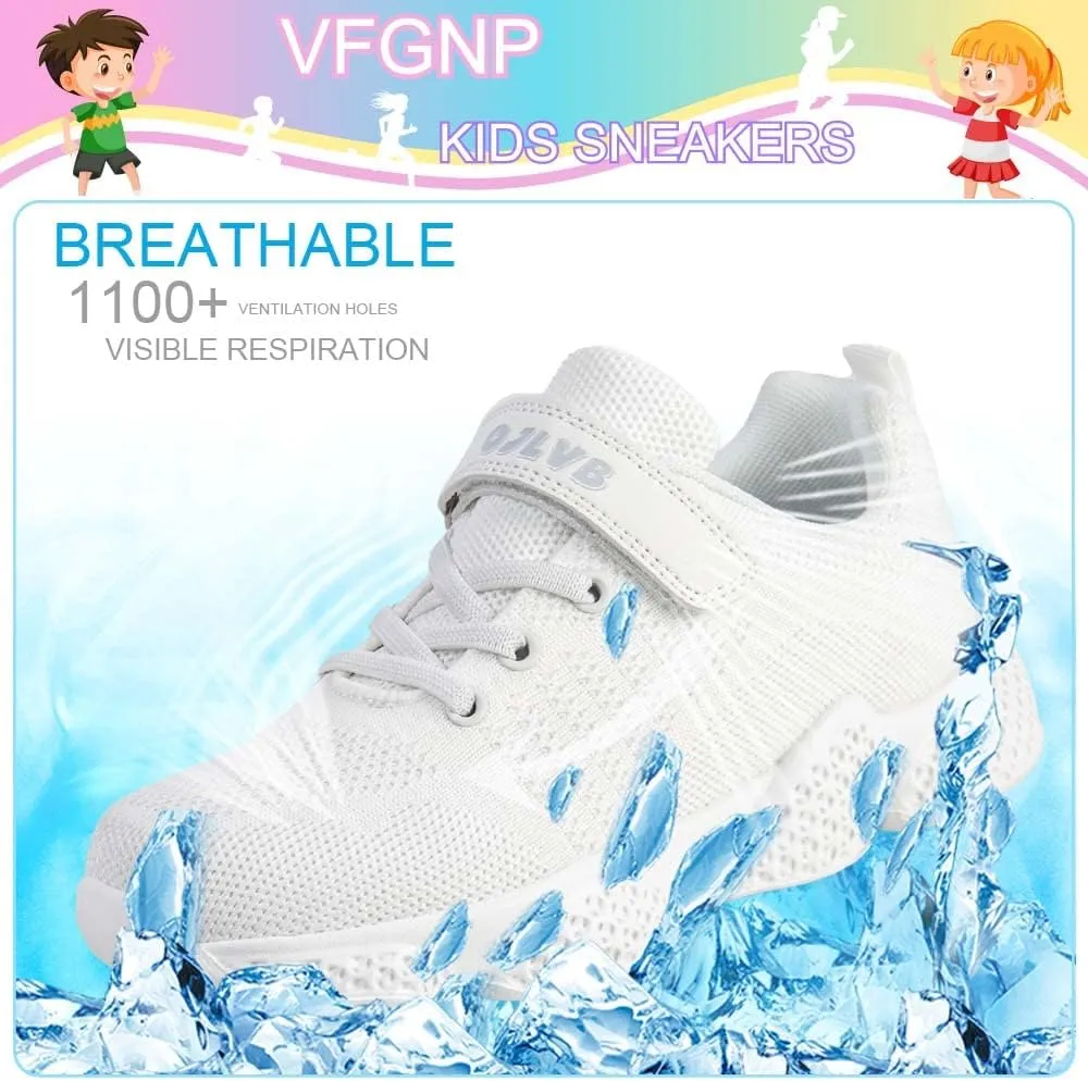 Sneakers for Boys and Girls, Kids Tennis Running Shoes, Lightweight Breathable Sport Athletic Shoe
