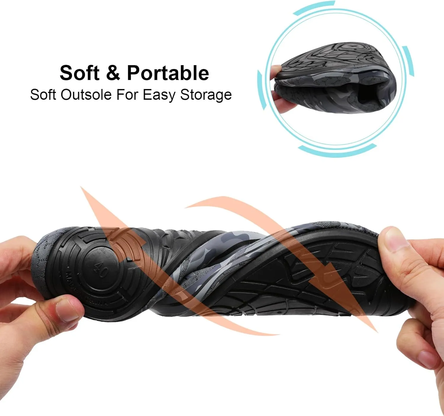 Spesoul Water Shoes for Women Men Quick Dry Aqua Socks Water Sneakers Outdoor Beach Swim Shoes