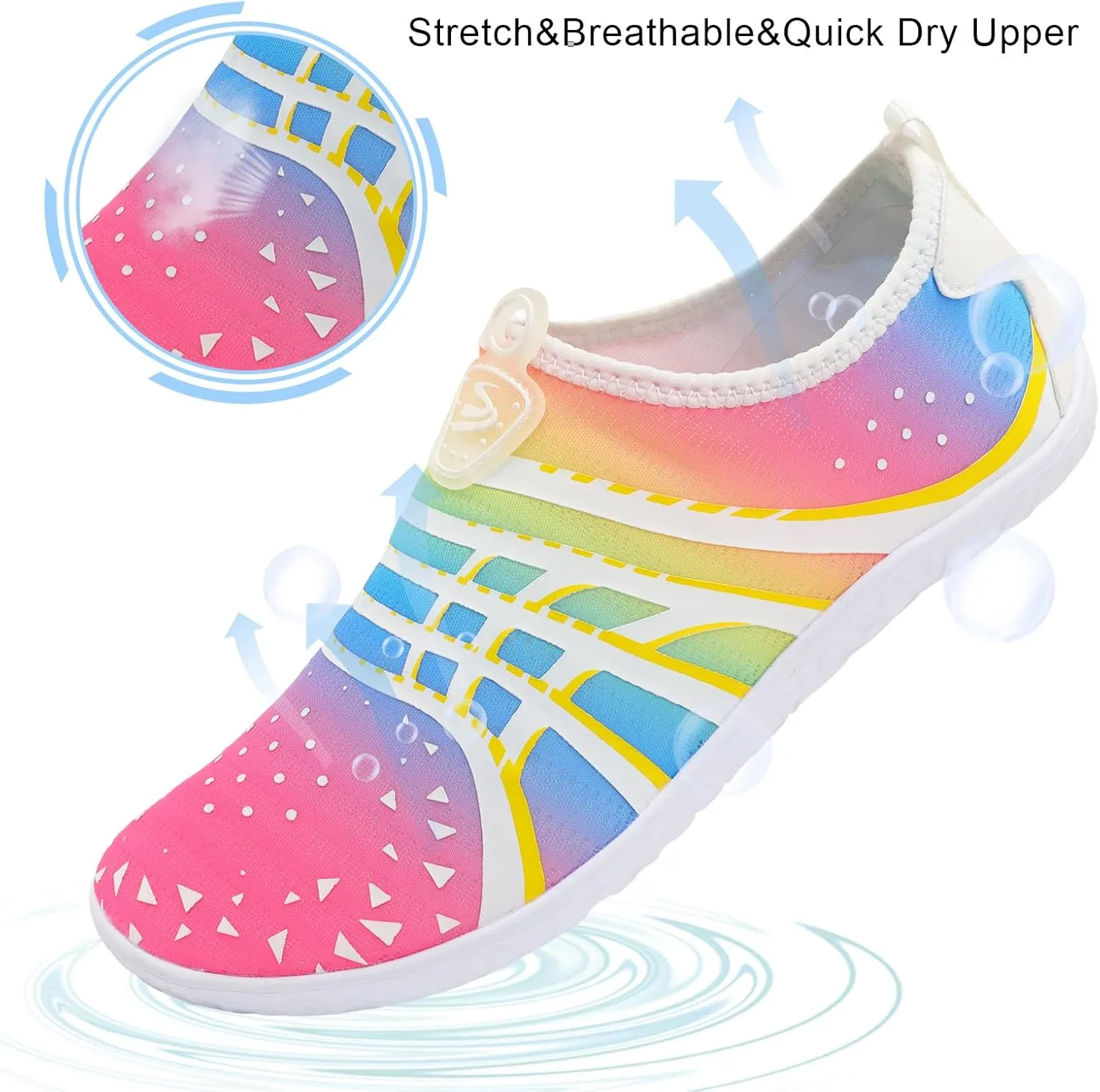 Spesoul Womens and Mens Water Shoes Breathable Quick Dry Soft Barefoot Aqua Socks for Hiking Swim Beach Surf Yoga Sport