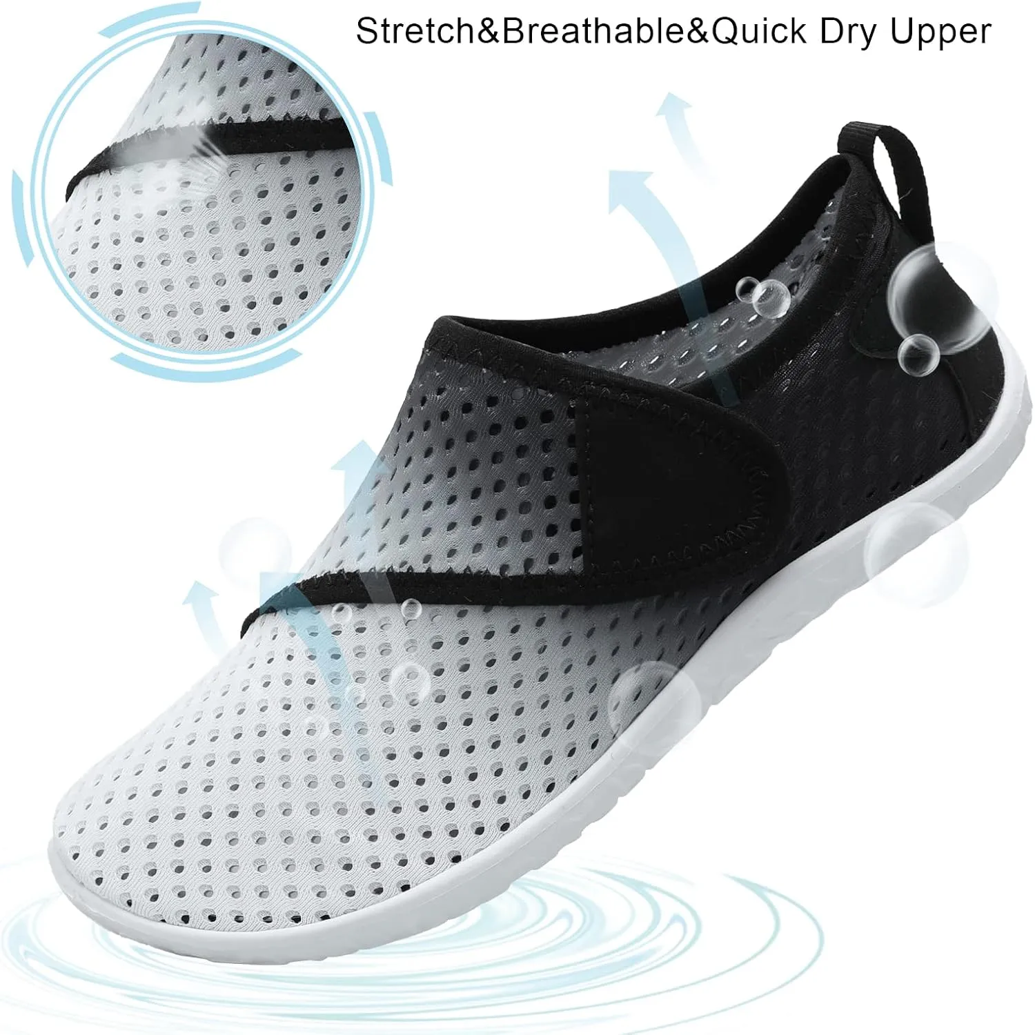 Spesoul Womens and Mens Water Shoes Breathable Quick Dry Soft Barefoot Aqua Socks for Hiking Swim Beach Surf Yoga Sport