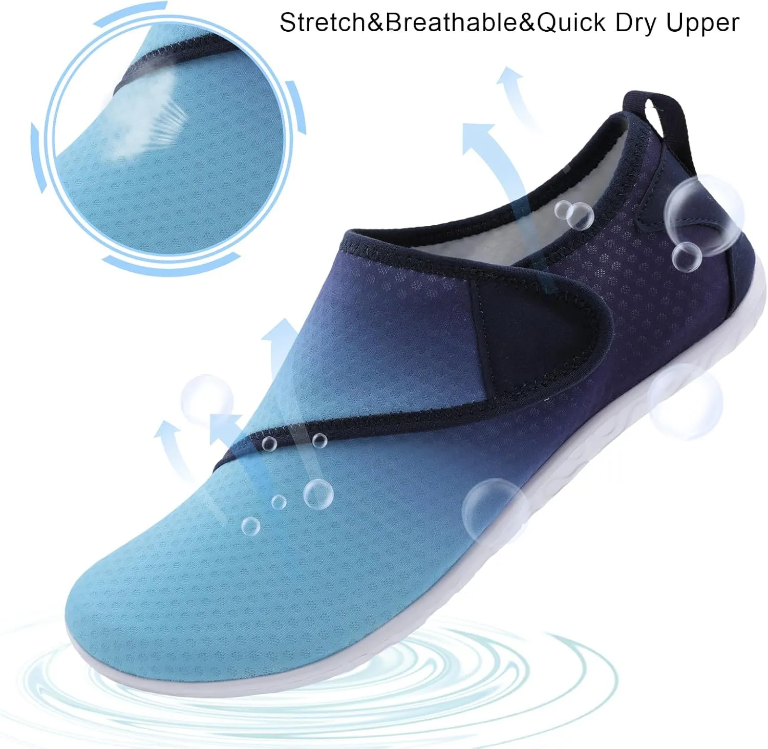Spesoul Womens and Mens Water Shoes Breathable Quick Dry Soft Barefoot Aqua Socks for Hiking Swim Beach Surf Yoga Sport