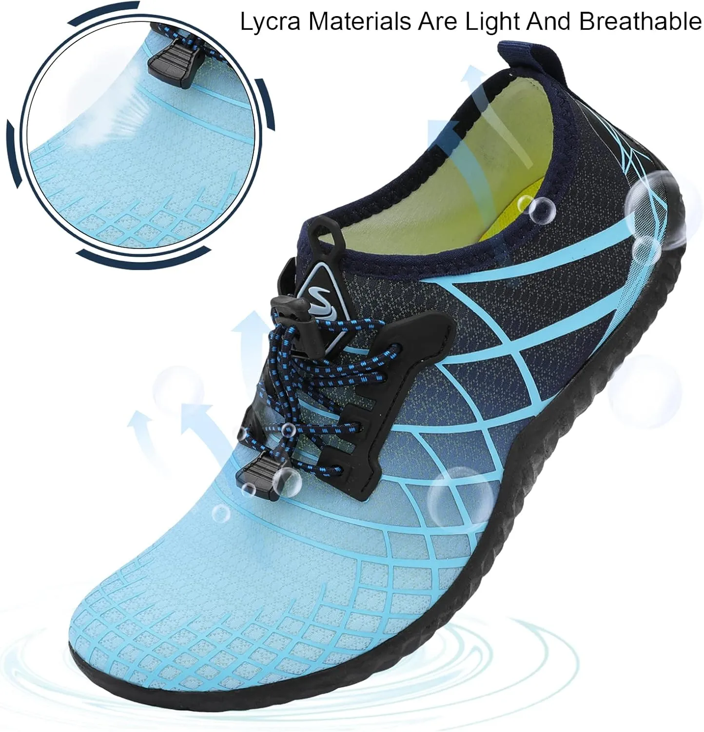 Spesoul Womens Mens Water Sports Shoes Outdoor Quick Dry Barefoot Athletic Aqua Shoe for Beach Swim Pool Surf Diving Yoga