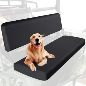 StarknightMT UTV Mule Pro Seat Covers 1680D Compatible with Kawasaki Mule PRO-FXT FX DXT DX 2015-2022 Waterproof Bench Seat Covers Black Accessories