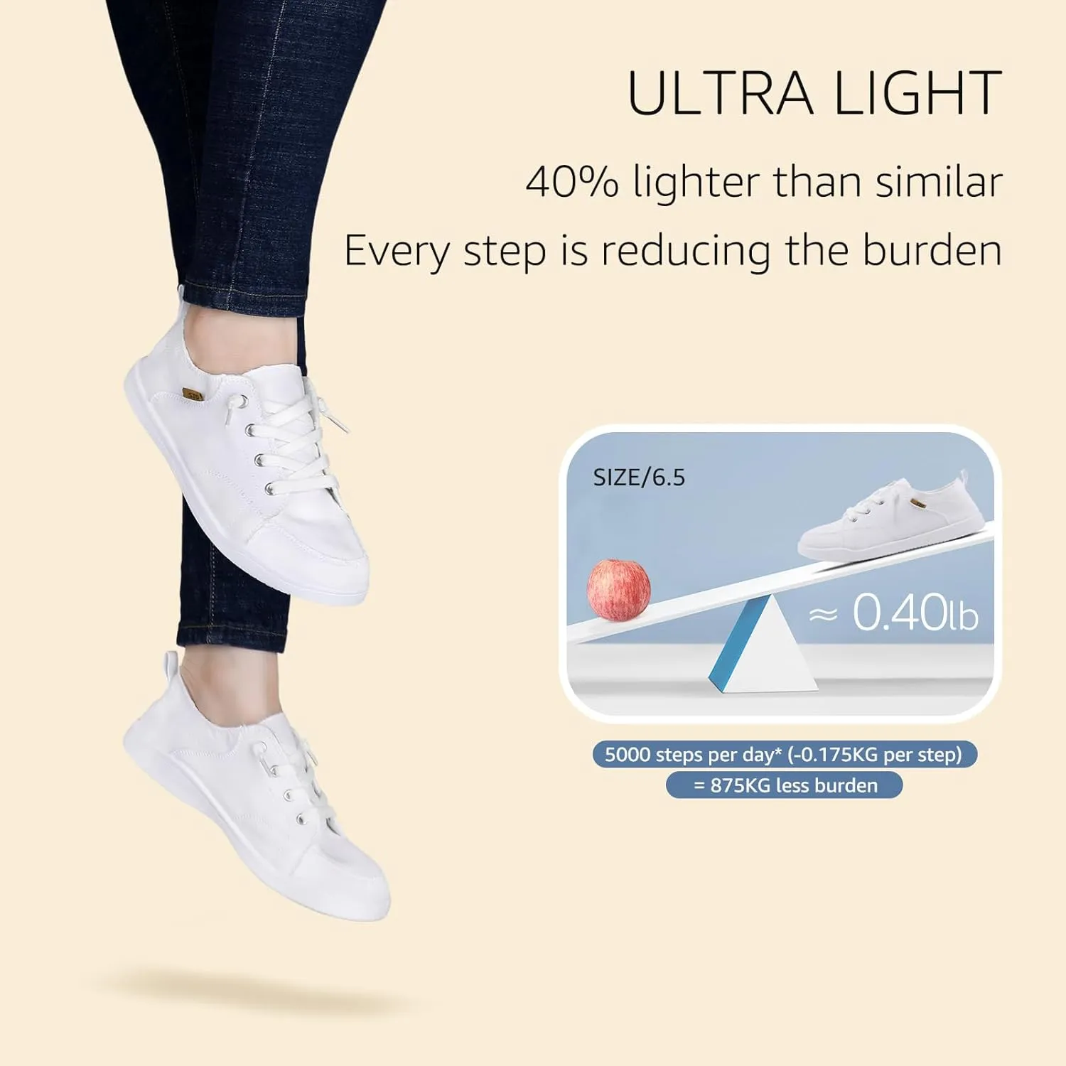 STQ Slip on Sneakers for Women Casual Canvas Shoes Machine Washable
