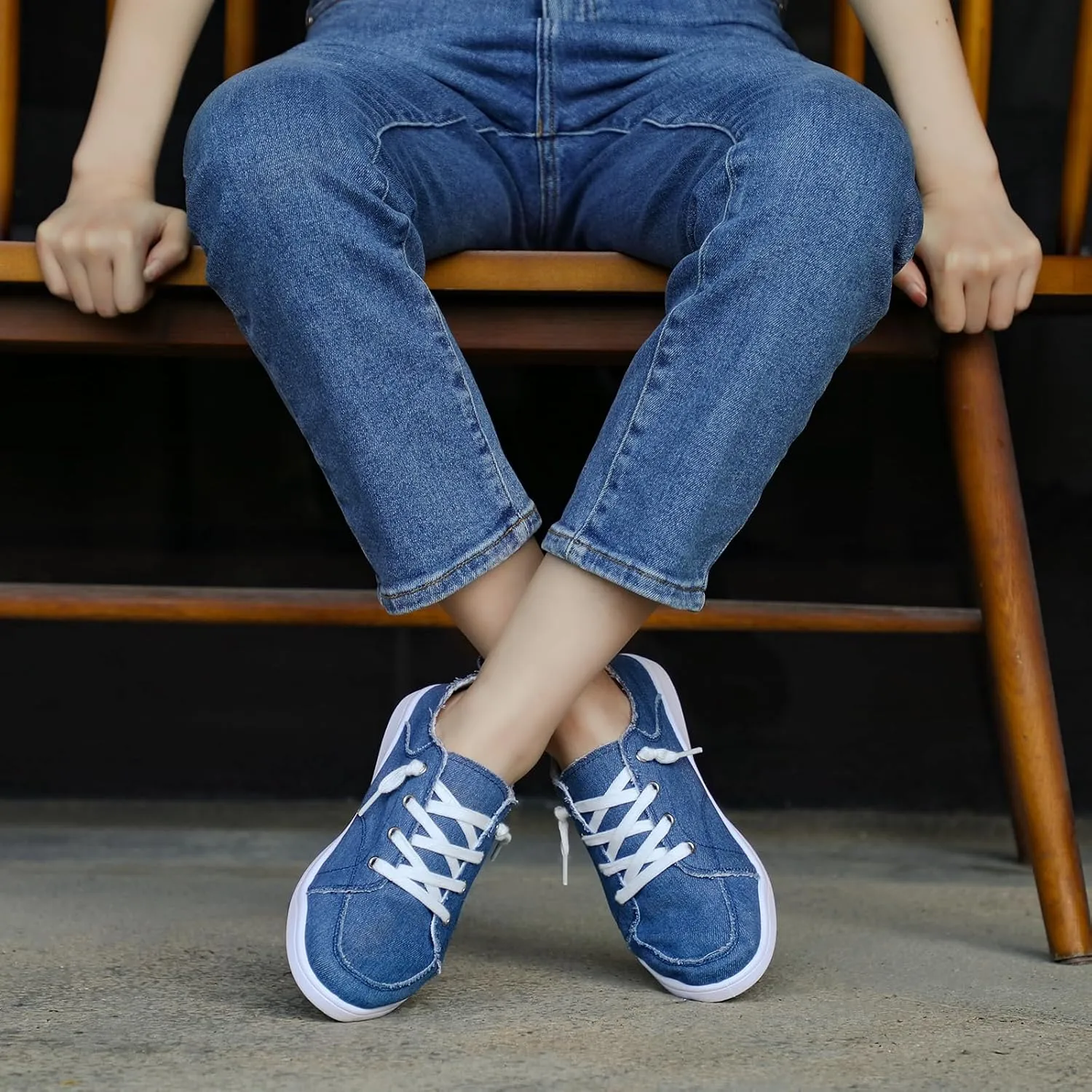 STQ Slip on Sneakers for Women Casual Canvas Shoes Machine Washable