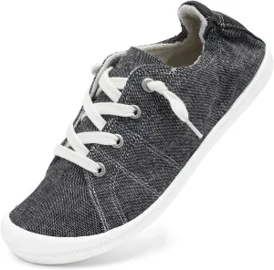 STQ Women Slip On Sneakers, Comfortable Casual Canvas Shoes